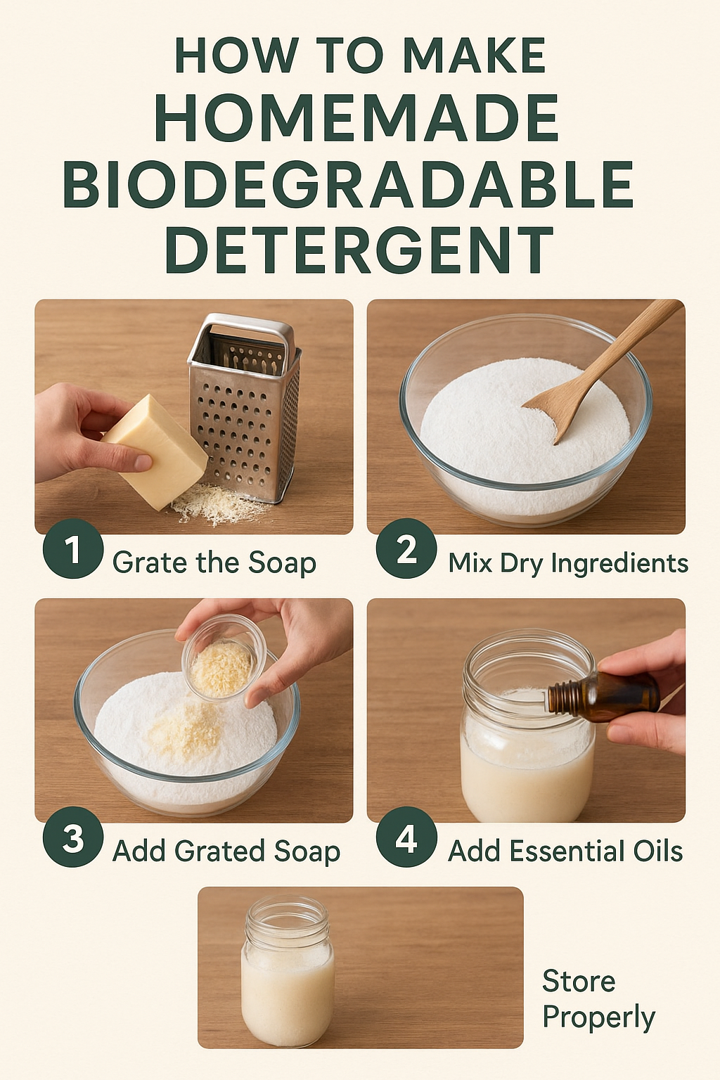 Homemade Biodegradable Detergent